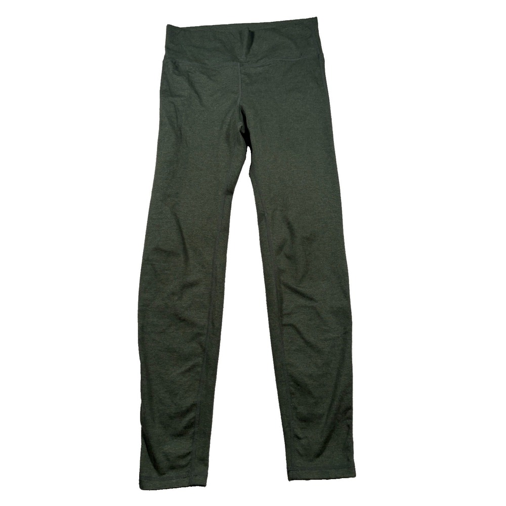 Vuori Womens Clean Elevation Leggings Medium Olive Green Heather Athletic Ankle - Picture 3 of 6
